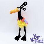 Peluche-Kevin-oiseau-La-Haut-Disney-Store-multicolore-18-cm (2)