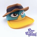 Casquette-Perry-ornithorynque-Disney-Parks-Disneyland-Paris-Phinéas-et-Ferb-chapeau-canard-bleu (2)