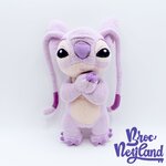 Peluche-Angel-classique-Disneyland-Paris-Disney-Lilo-e-stitch-rose-violet-coeur-28-cm (2)