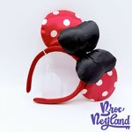 Serre-tête-Oreilles-Minnie-Mouse-disneyland-Paris-Disney-Ears-rouge-pois-classique-noeud-noir (3)