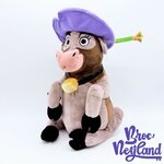 Peluche-Miss-Caloway-La-Ferme-se-Rebelle-Disneyland-Paris-Disney-vache-chapeau-violet-38-cm (2)