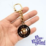 Porte-clés-Mickey-Mouse-disneyland-Resort-Paris-tourne-métal-noir (2)