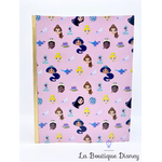 cahier-princesses-disney-store-mulan-jasmine-tiana-belle-cendrillon-shopdisney-carnet-rose-notes-1