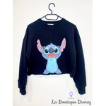 Femme Jennyfer Sweat Court Disney Stitch Noir