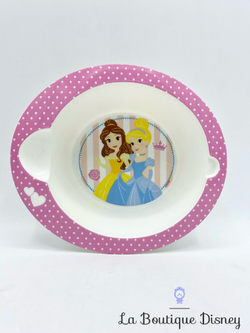 Assiette creuse Anna Elsa La reine des neiges Disney verre bleu