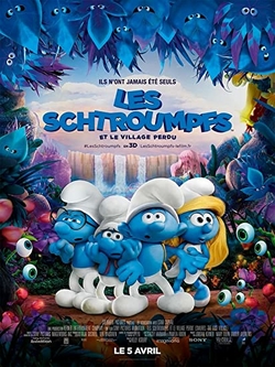 affiche-les-schtroumpfs-walt-disney-la-boutique-disney