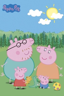 affiche-peppa-pig-walt-disney-la-boutique-disney