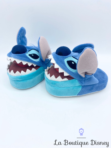 Acheter Chausson Stitch Bleu - pantoufle haut et chaud D'hiver pas cher