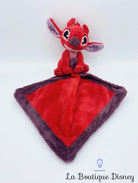 Disney - Doudou Tenant Doux Leroy Lilo & Stitch - 22 x 22 cm - Doudou Doudou