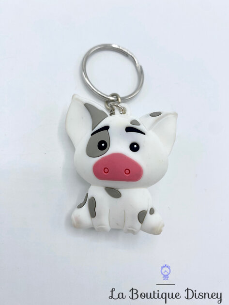 Porte-clés Cochon Argenté - 35x30 Mm - Idéal Pour Fille Ou Cadeau Mignon