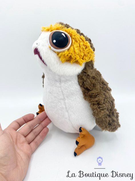 Peluche Porg Star Wars Disneyland Paris Disney oiseau blanc marron 25 cm - Peluches/Peluches 