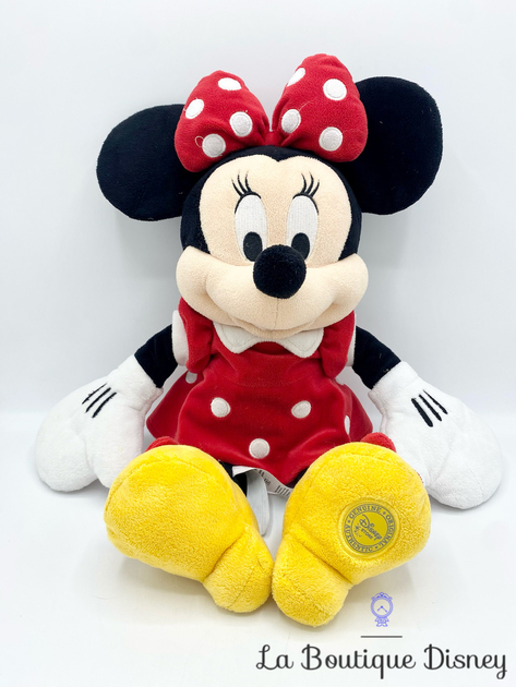 Peluche MINNIE MOUSE DISNEY robe rouge l