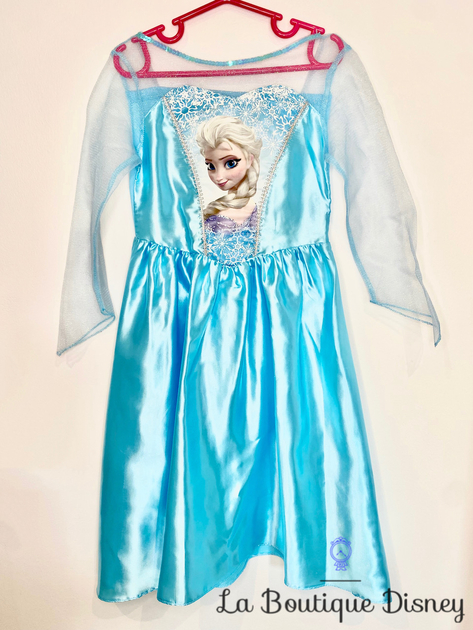 Robe Déguisement Elsa La reine des neiges Disney taille 4 ans rose