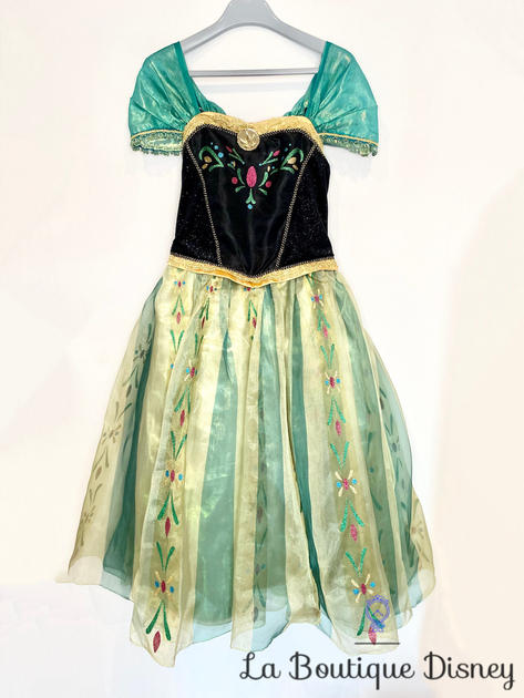 Déguisement Anna La reine des neiges Disney Rubies Costume taille 5-6 ans  robe princesse vert noir