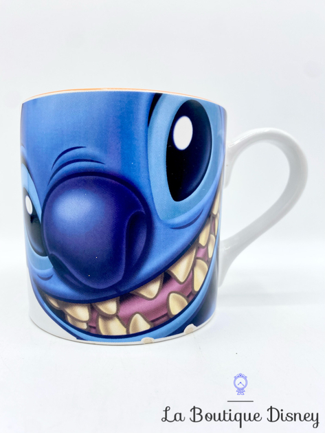 Tasse Stitch Maison Lilo et Stitch Disney Parks mug Disneyland Paris blanc  bleu figurine relief 3D
