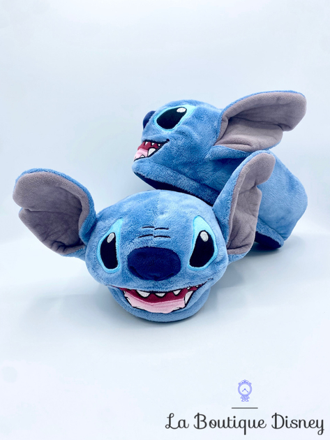 Chaussons Stitch Disney Undiz pantoufles relief peluche bleu