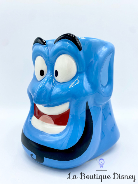 Tasse G nie Aladdin Disney Mug Primark Visage Bleu Relief 3D 