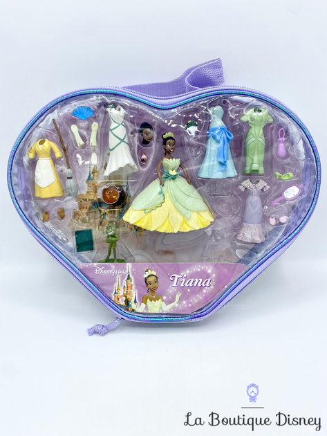 Figurine Fashion Polly Pocket Coffret Coeur Tiana La princesse et la  grenouille Disneyland Paris Disney Princess Fashion Set