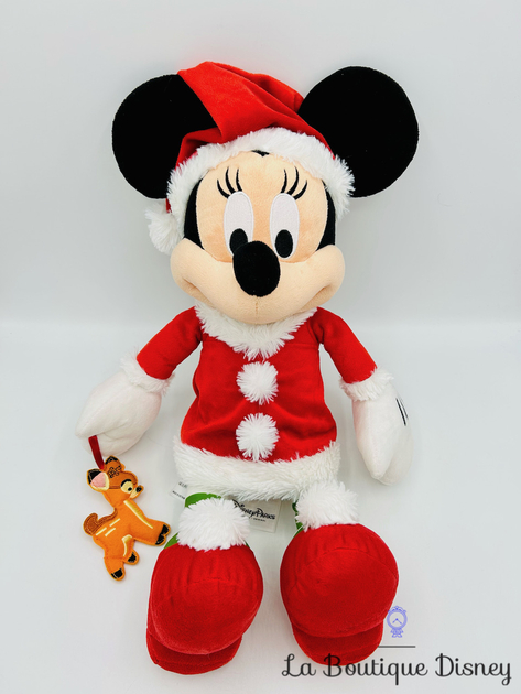 Peluche musicale Dumbo Noël Disney Sambro éléphant gris bonnet rouge 34 cm