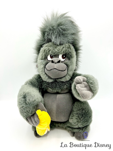 Sac ?� dos Tok banane singe Tarzan Disney Store vintage peluche Terk gris 38 cm - Accessoires 