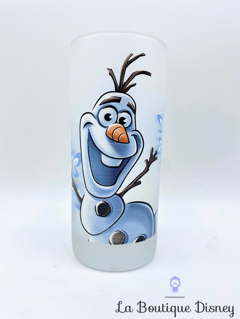 Verre Olaf Portrait Disneyland Paris Disney La Reine Des Neiges Bonhomme De Neige Blanc 