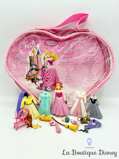 Disney Princess Fashion Set 2026.Figurine Fashion Polly Pocket Coffret Coeur Aurore La belle au Bois ...