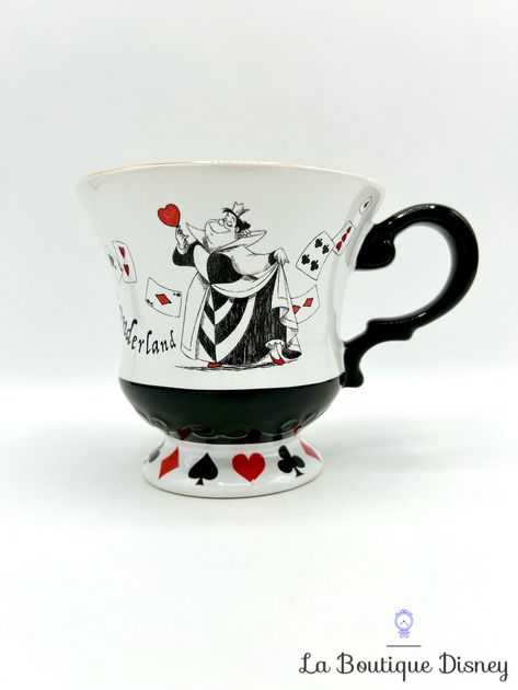 Tasse à Café Et Soucoupe Alice Au Pays Des Merveilles • Disney • Céramique Blanche