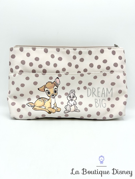 Pochette Bambi Panpan Dream Big Disney Primark trousse maquillage blanc pois Accessoires Sacs et portefeuilles La Boutique Disney