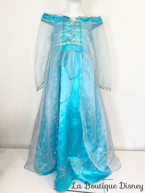 Déguisement Elsa La reine des neiges Disneyland Paris Disney taille 4 ans  bleu cape strass