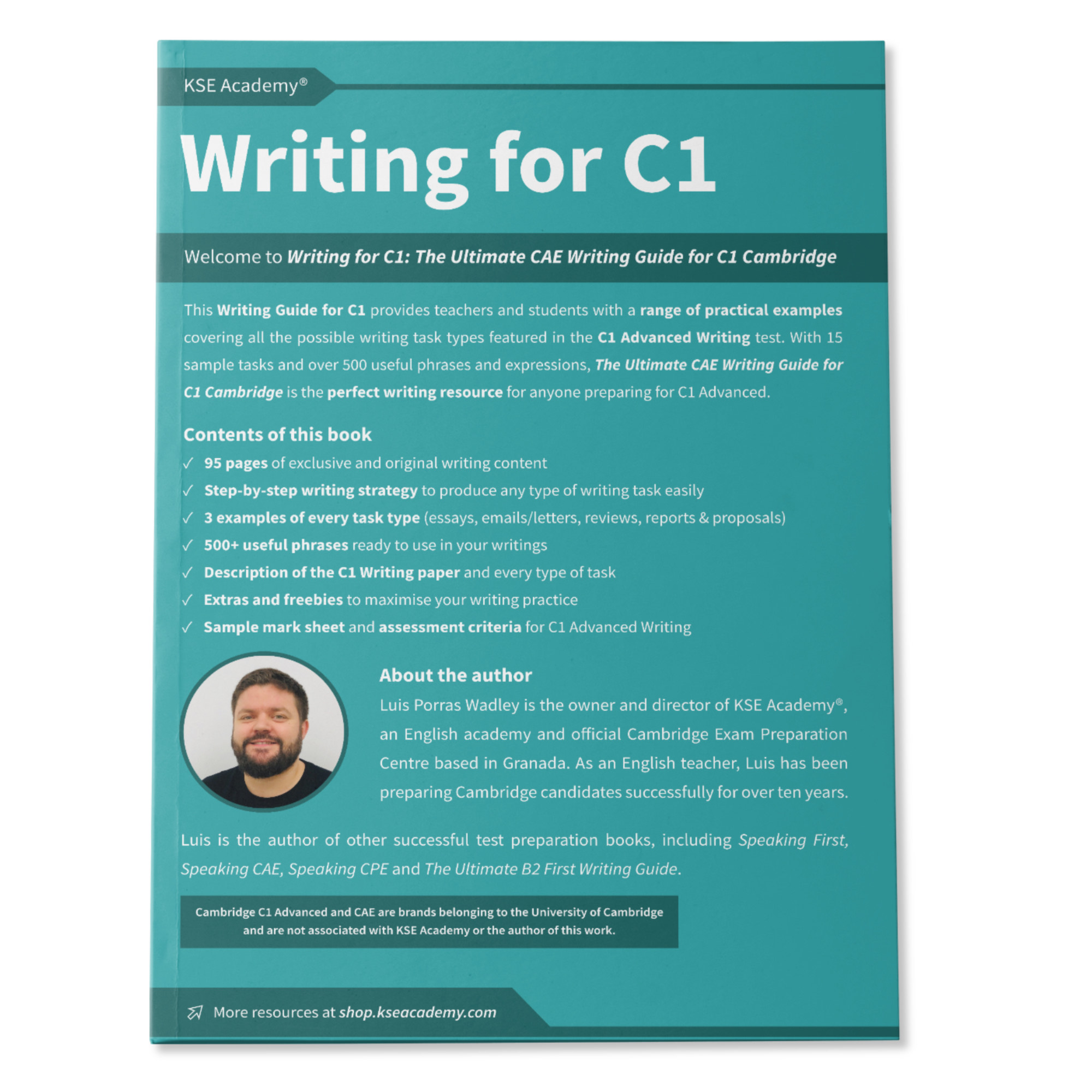 Writing C1 - back cover mockup