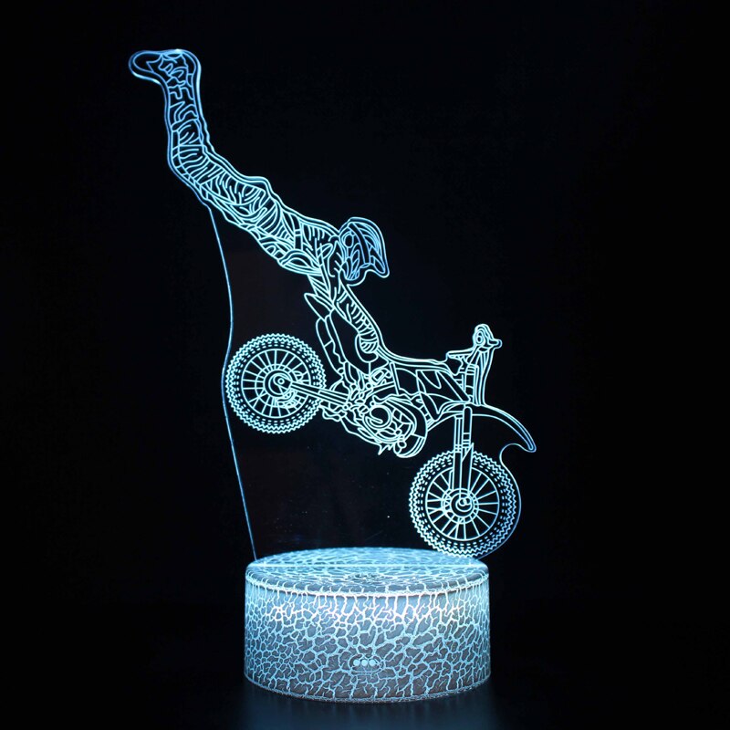 Lampe-de-Table-effet-d-illusion-3D-Collection-de-motos-t-l-commande-tactile-lumi-res