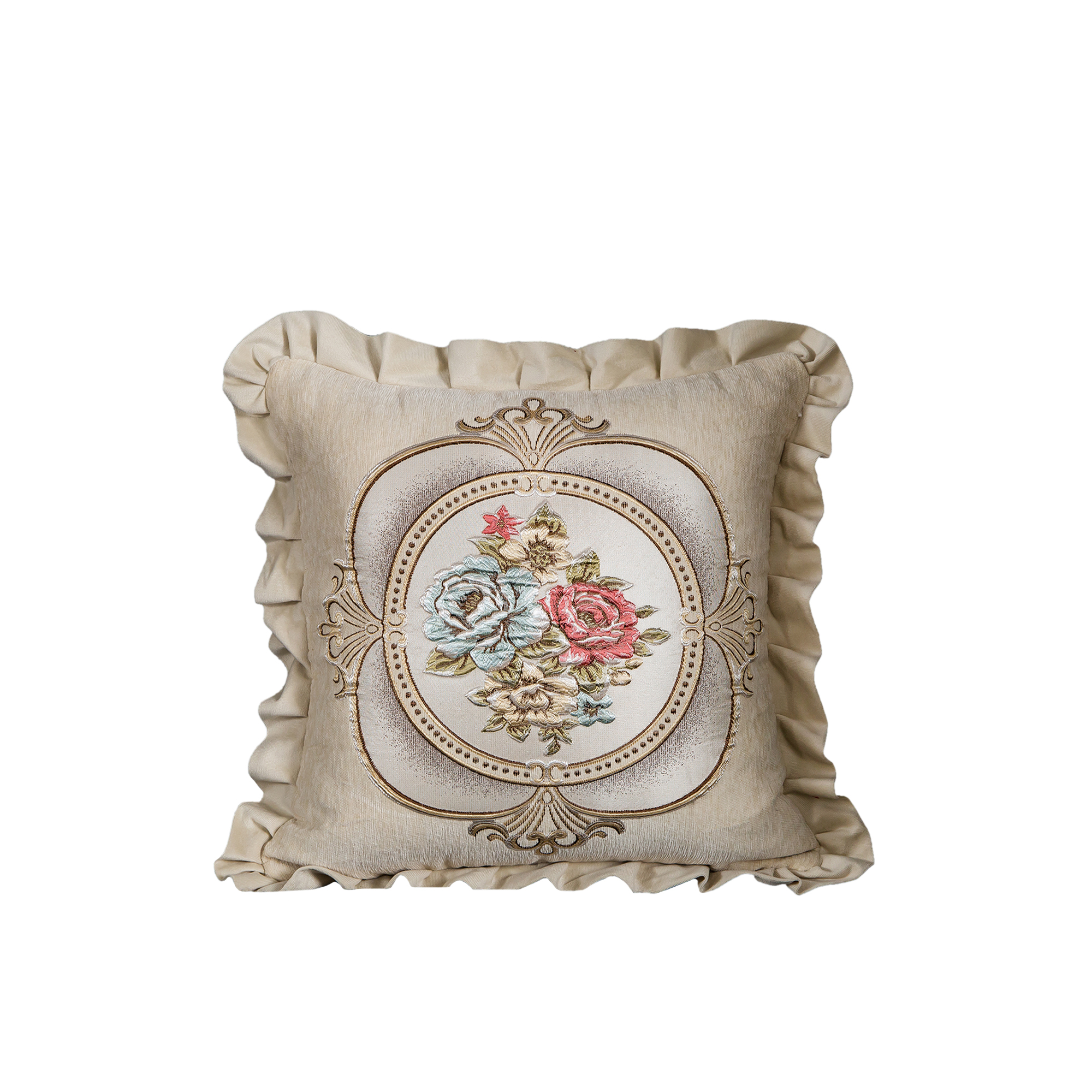 Housse-de-coussin-d-corative-en-tissu-Chenille-taie-d-oreiller-brod-e-Jacquard-pour-lit