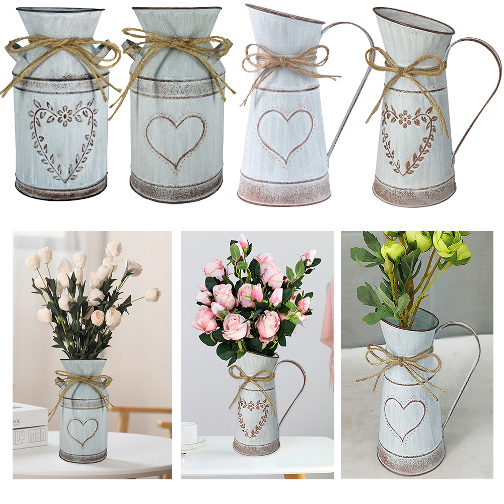 Vases-fleurs-en-m-tal-Vintage-jardin-maison-mariage-fleurs-artificielles-seau-porte-baril-Shabby-Chic