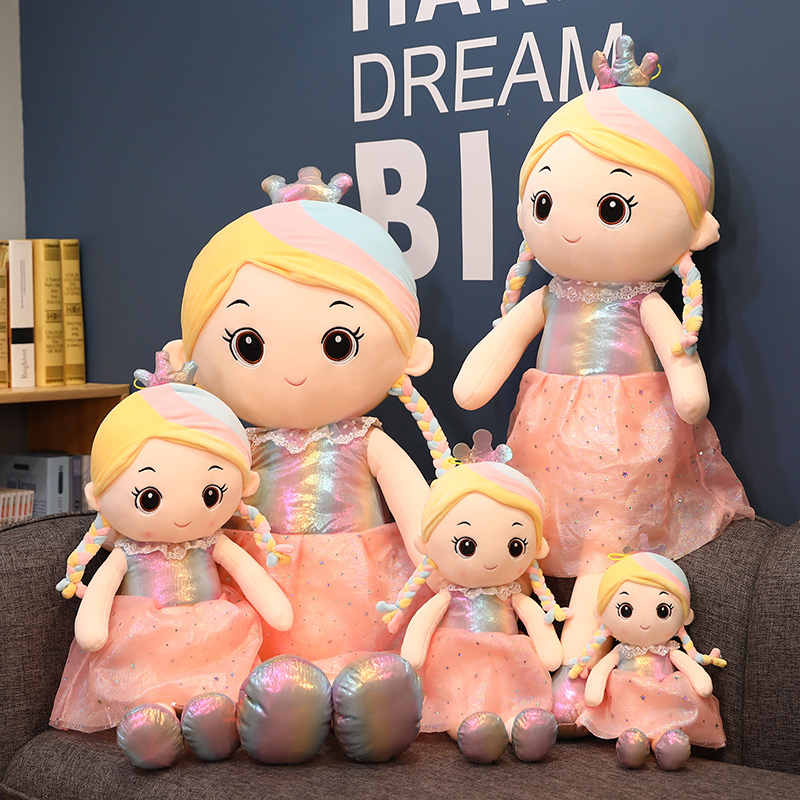 Peluche-princesse-arc-en-ciel-pour-enfants-35-50-70-90cm-jouets-en-peluche-de-haute