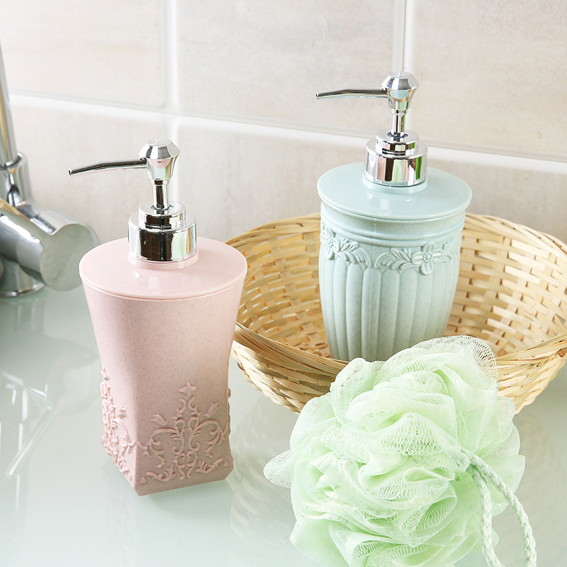 Distributeur-de-savon-liquide-de-400ML-pompe-salle-de-bains-Gel-douche-conteneur-de-shampoing-bouteille