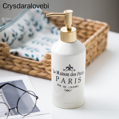 Distributeur-de-savon-liquide-en-c-ramique-bouteille-vide-de-420ml-style-nordique-pour-salle-de