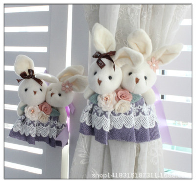 Sangle-de-rideau-pour-amoureux-des-dessins-anim-s-en-forme-de-lapin-Clips-d-embrasses