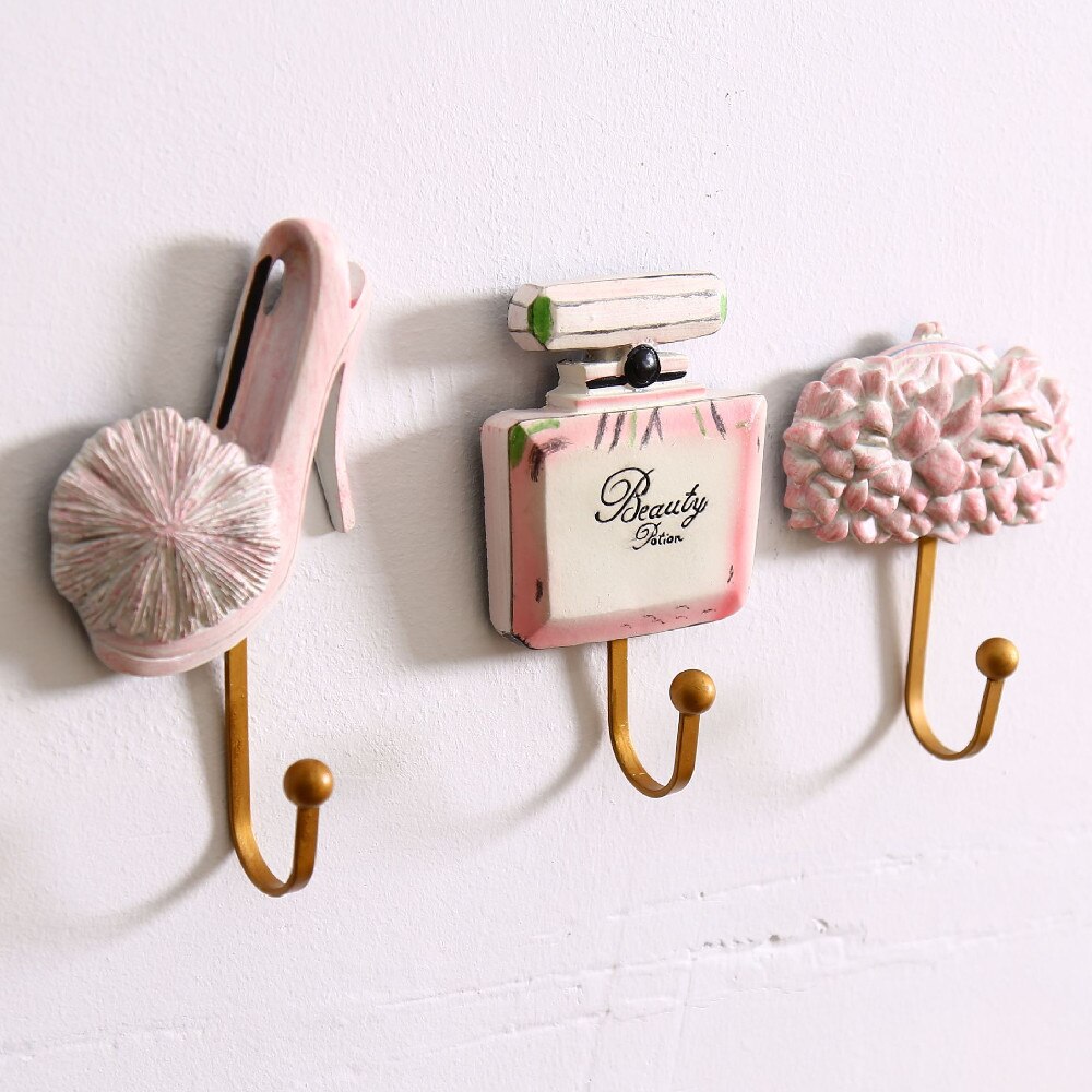 Crochet-mural-robuste-en-fer-peint-la-main-3-pi-ces-lot-cintre-pour-manteaux-et