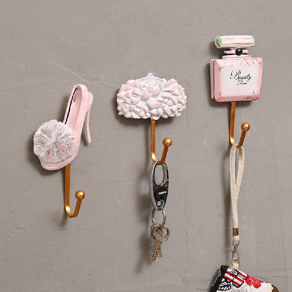 Crochet-mural-robuste-en-fer-peint-la-main-3-pi-ces-lot-cintre-pour-manteaux-et