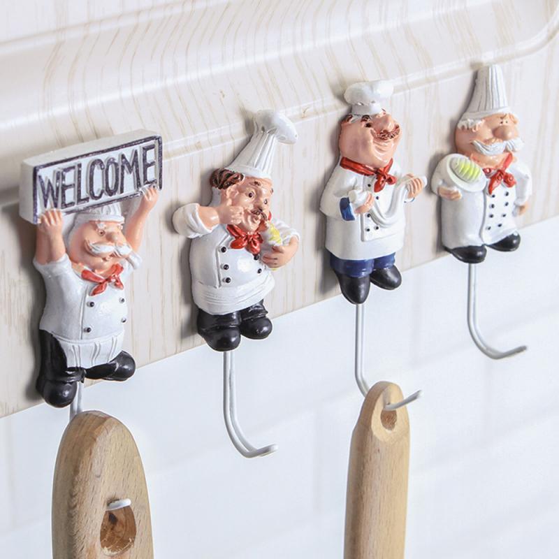 Crochets-muraux-en-acier-inoxydable-en-forme-de-Chef-dessin-anim-cr-atif-pour-porte-v
