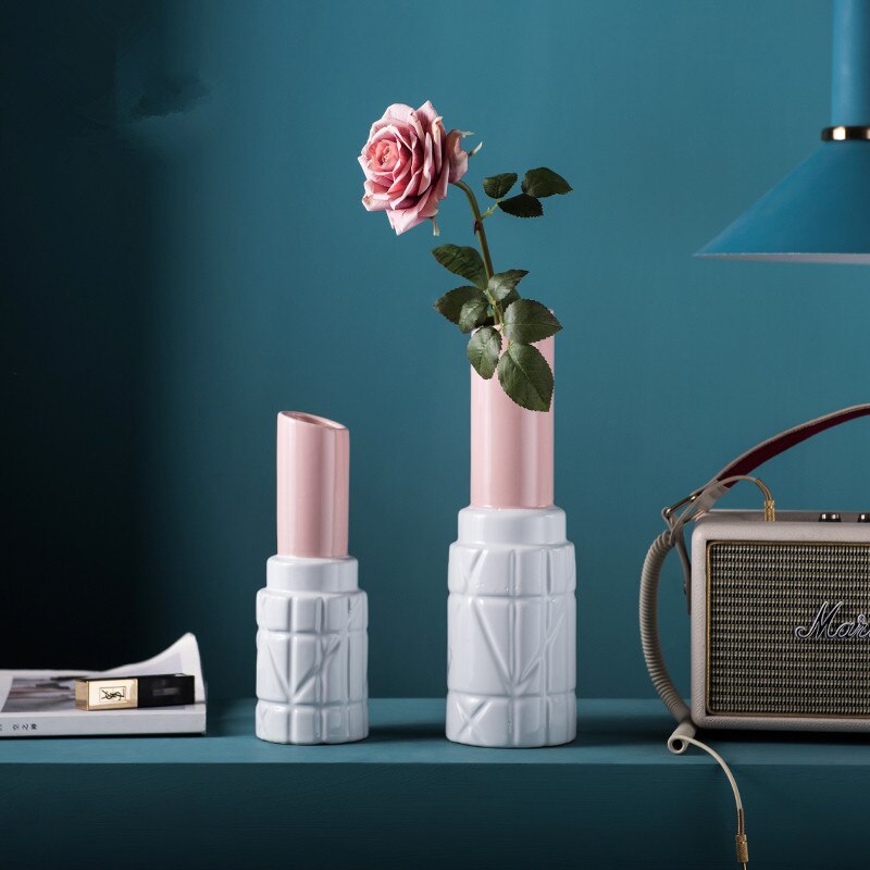 VASE-en-c-ramique-cr-atif-joli-rouge-l-vres-STYLE-nordique-moderne-ARRANGEMENT-de-fleurs