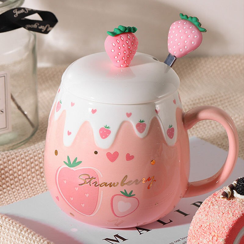 Tasse-caf-en-c-ramique-de-grande-capacit-500ml-avec-couvercle-et-cuill-re-en-porcelaine