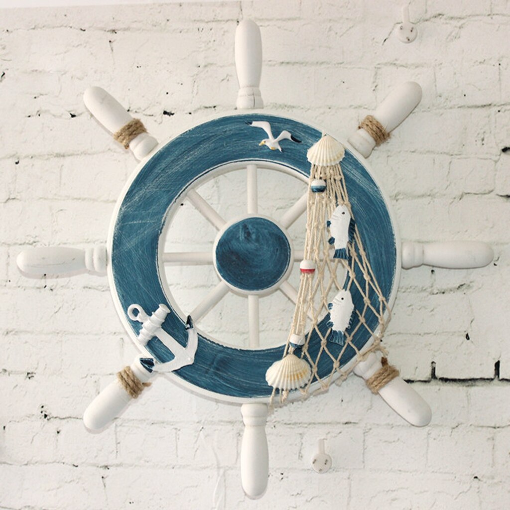 Filet-de-p-che-d-coratif-en-bois-de-9-pouces-bateau-de-plage-volant-de