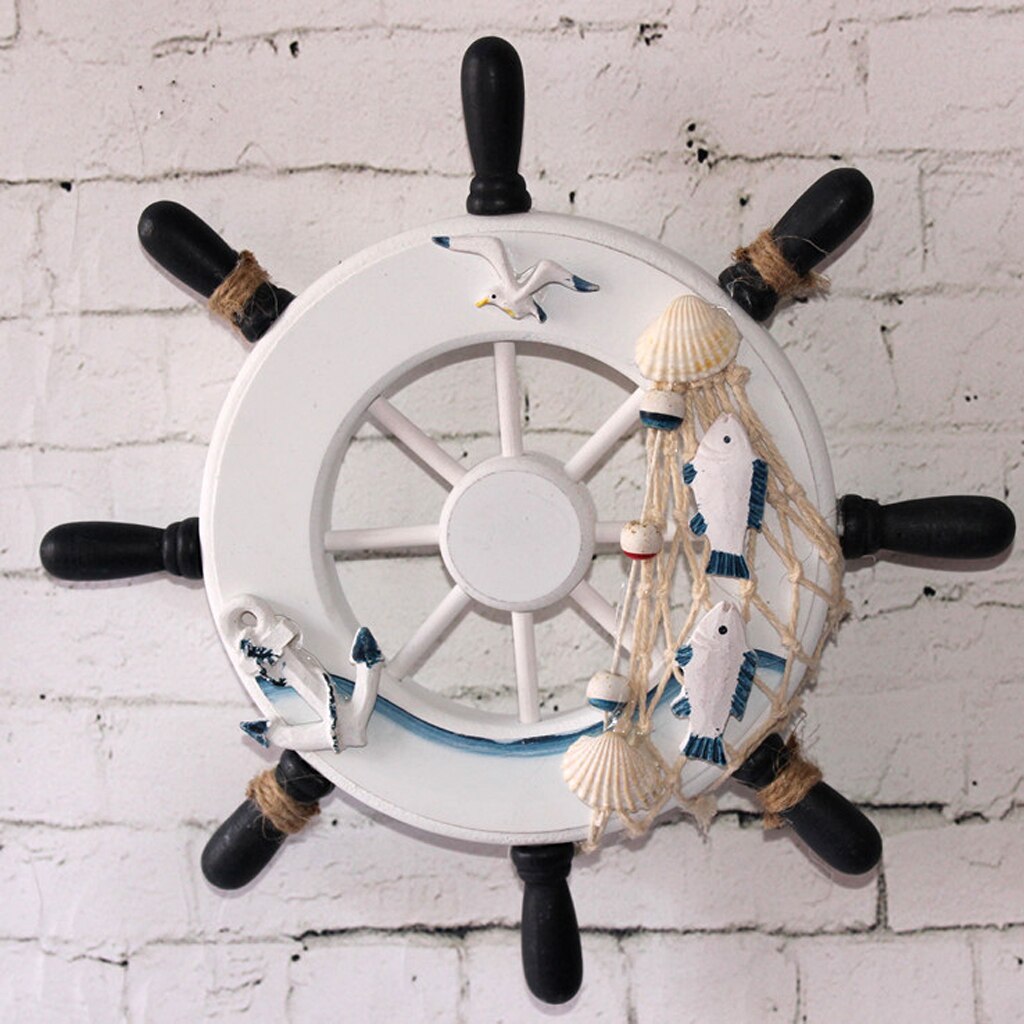 Filet-de-p-che-d-coratif-en-bois-de-9-pouces-bateau-de-plage-volant-de