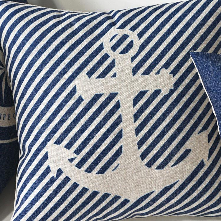 Housse-de-coussin-ancre-g-om-trique-taie-d-oreiller-d-corative-pour-la-maison-bleu