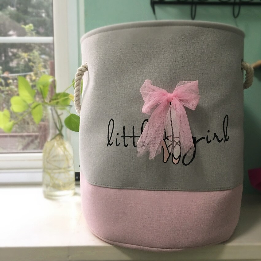 Panier-linge-rose-pour-filles-bo-te-de-rangement-de-jouets-conteneur-de-v-tements-sales