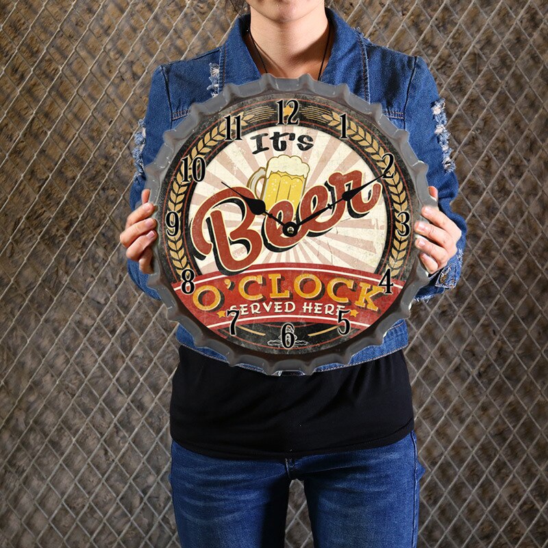 Horloge-murale-3D-avec-bouchon-de-bouteille-de-bi-re-ou-de-vin-r-tro-horloges