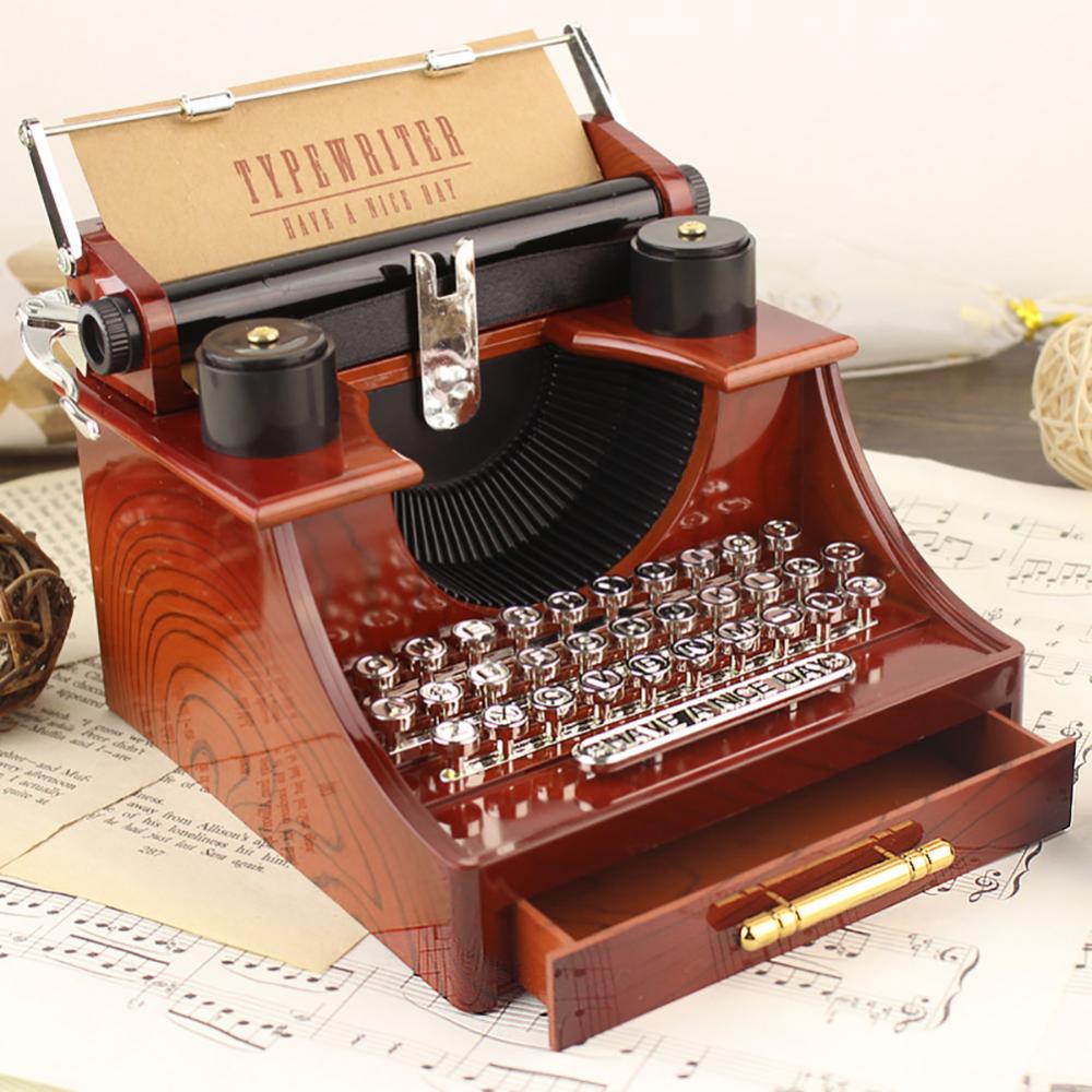 Meilleures-ventes-50-Bo-te-musique-r-tro-avec-machine-crire-bo-te-musique-cr