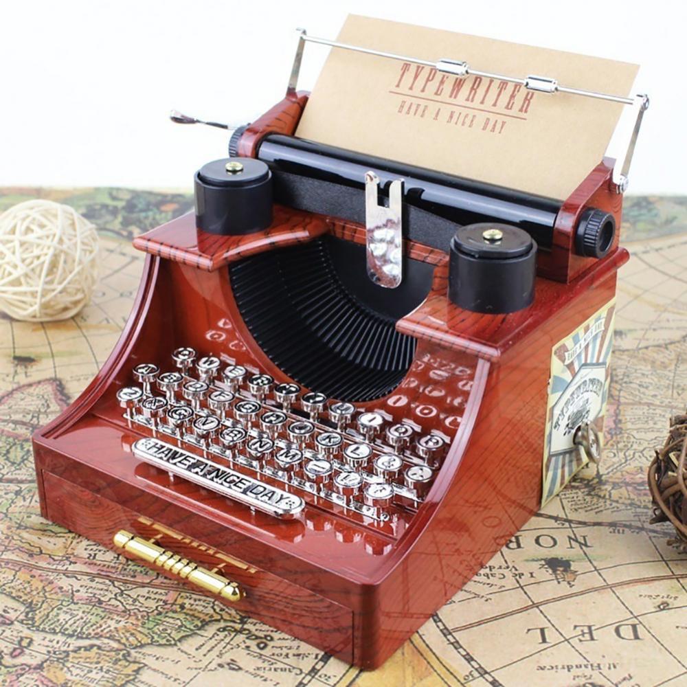 Meilleures-ventes-50-Bo-te-musique-r-tro-avec-machine-crire-bo-te-musique-cr