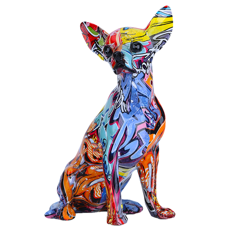 Statue-de-chien-de-d-coration-statuette-simple-en-forme-de-chihuahua-ou-bouledogue-cr-ative